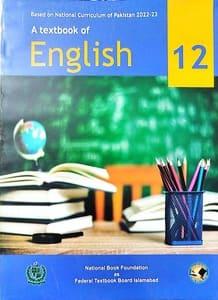 Federal Board Grade 12 English textbook cover for the 2026-2027 session